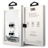 Karl Lagerfeld KLHCP14XLDHKCNS iPhone 14Pro Max 6.7" srebrny/silver hardcase Liquid Glitter Karl & Choupette Heads na NearMe.pl