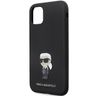 Karl Lagerfeld KLHCN61SMHKNPK iPhone 11/ Xr 6.1" czarny/black Silicone Ikonik Metal Pin na NearMe.pl