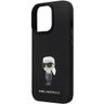 Karl Lagerfeld KLHCP13LSMHKNPK iPhone 13 Pro / 13 6.1" czarny/black Silicone Ikonik Metal Pin na NearMe.pl