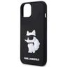 Karl Lagerfeld KLHCP14S3DRKHNK iPhone 14/ 15 / 13 6.1" czarny/black hardcase Rubber Choupette 3D na NearMe.pl