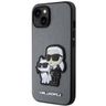 Karl Lagerfeld KLHCP14SSANKCPG iPhone 14/ 15 / 13 6.1" hardcase srebrny/silver Saffiano Karl & Choupette na NearMe.pl