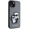 Karl Lagerfeld KLHCP14SSANKCPG iPhone 14/ 15 / 13 6.1" hardcase srebrny/silver Saffiano Karl & Choupette na NearMe.pl