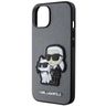 Karl Lagerfeld KLHCP14SSANKCPG iPhone 14/ 15 / 13 6.1" hardcase srebrny/silver Saffiano Karl & Choupette na NearMe.pl