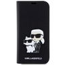 Karl Lagerfeld KLBKP14LSANKCPK iPhone 14Pro 6.1" bookcase czarny/black Saffiano Karl & Choupette na NearMe.pl