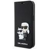 Karl Lagerfeld KLBKP14SSANKCPK iPhone 14/ 15 / 13 6.1" bookcase czarny/black Saffiano Karl & Choupette na NearMe.pl