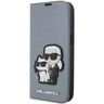 Karl Lagerfeld KLBKP14XSANKCPG iPhone 14Pro Max 6.7" bookcase srebrny/silver Saffiano Karl & Choupette na NearMe.pl
