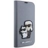 Karl Lagerfeld KLBKP14XSANKCPG iPhone 14Pro Max 6.7" bookcase srebrny/silver Saffiano Karl & Choupette na NearMe.pl