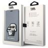 Karl Lagerfeld KLBKP14LSANKCPG iPhone 14Pro 6.1" bookcase srebrny/silver Saffiano Karl & Choupette na NearMe.pl