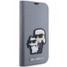 Karl Lagerfeld KLBKP14LSANKCPG iPhone 14Pro 6.1" bookcase srebrny/silver Saffiano Karl & Choupette na NearMe.pl