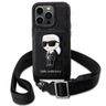 Karl Lagerfeld KLHCP14LCSAKHPKK iPhone 14 Pro 6.1" hardcase czarny/black Crossbody Saffiano Monogram Ikonik na NearMe.pl