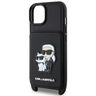 Karl Lagerfeld KLHCP14SCSAKCPMK iPhone 14 / 15 / 13 6.1" hardcase czarny/black Crossbody Saffiano Karl & Choupette na NearMe.pl
