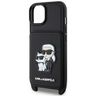 Karl Lagerfeld KLHCP14MCSAKCPMK iPhone 14 Plus / 15 Plus 6.7" hardcase czarny/black Crossbody Saffiano Karl & Choupette na NearMe.pl