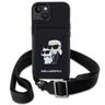 Karl Lagerfeld KLHCP14MCSAKCPMK iPhone 14 Plus / 15 Plus 6.7" hardcase czarny/black Crossbody Saffiano Karl & Choupette na NearMe.pl