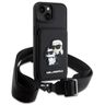 Karl Lagerfeld KLHCP14MCSAKCPMK iPhone 14 Plus / 15 Plus 6.7" hardcase czarny/black Crossbody Saffiano Karl & Choupette na NearMe.pl