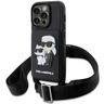 Karl Lagerfeld KLHCP14LCSAKCPMK iPhone14 Pro 6.1" hardcase czarny/black Crossbody Saffiano Karl & Choupette na NearMe.pl