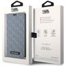 Karl Lagerfeld KLBKP14LSAKLHPG iPhone 14 Pro 6.1" bookcase srebrny/silver Saffiano Monogram na NearMe.pl