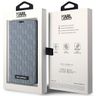 Karl Lagerfeld KLBKP14SSAKLHPG iPhone 14 / 15 / 13 6.1" bookcase srebrny/silver Saffiano Monogram na NearMe.pl
