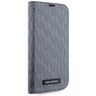 Karl Lagerfeld KLBKP14SSAKLHPG iPhone 14 / 15 / 13 6.1" bookcase srebrny/silver Saffiano Monogram na NearMe.pl