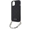 Karl Lagerfeld KLHCP14SSACKLHPK iPhone 14 / 15 / 13 6.1" czarny/black hardcase Saffiano Monogram Chain na NearMe.pl