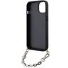 Karl Lagerfeld KLHCP14SSACKLHPK iPhone 14 / 15 / 13 6.1" czarny/black hardcase Saffiano Monogram Chain na NearMe.pl