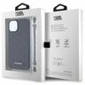 Karl Lagerfeld KLHCP14SSACKLHPK iPhone 14 / 15 / 13 6.1" czarny/black hardcase Saffiano Monogram Chain na NearMe.pl