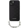 Karl Lagerfeld KLHCP14SSACKLHPK iPhone 14 / 15 / 13 6.1" czarny/black hardcase Saffiano Monogram Chain na NearMe.pl