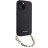 Karl Lagerfeld KLHCP14SSACKLHPK iPhone 14 / 15 / 13 6.1" czarny/black hardcase Saffiano Monogram Chain na NearMe.pl