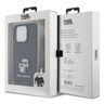 Karl Lagerfeld KLHCP15LSAKCPSK iPhone 15 Pro 6.1" hardcase czarny/black Crossbody Saffiano Metal Pin Karl & Choupette na NearMe.pl