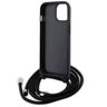 Karl Lagerfeld KLHCP15MSAKCPSK iPhone 15 Plus / 14 Plus 6.7" hardcase czarny/black Crossbody Saffiano Metal Pin Karl & Choupette na NearMe.pl