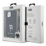 Karl Lagerfeld KLHCP15SSASKNPSK iPhone 15 / 14 / 13 6.1" hardcase czarny/black Crossbody Saffiano Monogram Metal Pin Karl & Choupette na NearMe.pl