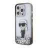 Karl Lagerfeld KLHCP15LLKKNSK iPhone 15 Pro 6.1" transparent hardcase Liquid Glitter Ikonik na NearMe.pl