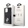 Karl Lagerfeld KLHCP15XSAPKCNPK iPhone 15 Pro Max 6.7" czarny/black hardcase Saffiano Cardslot KC Metal Pin na NearMe.pl