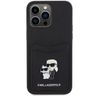 Karl Lagerfeld KLHCP15XSAPKCNPK iPhone 15 Pro Max 6.7" czarny/black hardcase Saffiano Cardslot KC Metal Pin na NearMe.pl