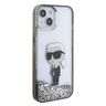 Karl Lagerfeld KLHCP15SLKKNSK iPhone 15 / 14 / 13 6.1" transparent hardcase Liquid Glitter Ikonik na NearMe.pl