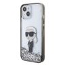 Karl Lagerfeld KLHCP15SLKKNSK iPhone 15 / 14 / 13 6.1" transparent hardcase Liquid Glitter Ikonik na NearMe.pl