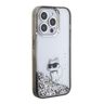 Karl Lagerfeld KLHCP15XLKCNSK iPhone 15Pro Max 6.7" transparent hardcase Liquid Glitter Choupette na NearMe.pl
