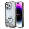 Karl Lagerfeld KLHCP15XLKCNSK iPhone 15Pro Max 6.7" transparent hardcase Liquid Glitter Choupette na NearMe.pl