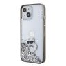 Karl Lagerfeld KLHCP15SLKCNSK iPhone 15 / 14 / 13 6.1" transparent hardcase Liquid Glitter Choupette na NearMe.pl