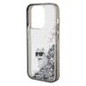 Karl Lagerfeld KLHCP15LLKCNSK iPhone 15 Pro 6.1" transparent hardcase Liquid Glitter Choupette na NearMe.pl
