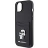 Karl Lagerfeld KLHCP15SSAPKCNPK iPhone 15 / 14 / 13 6.1" czarny/black hardcase Saffiano Cardslot Karl&Choupette Metal Pin na NearMe.pl