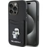 Karl Lagerfeld KLHCP15LSAPKCNPK iPhone 15 Pro 6.1" czarny/black hardcase Saffiano Cardslot Karl&Choupette Metal Pin na NearMe.pl