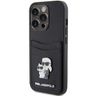 Karl Lagerfeld KLHCP15LSAPKCNPK iPhone 15 Pro 6.1" czarny/black hardcase Saffiano Cardslot Karl&Choupette Metal Pin na NearMe.pl