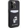 Karl Lagerfeld KLHCP15LSAPKCNPK iPhone 15 Pro 6.1" czarny/black hardcase Saffiano Cardslot Karl&Choupette Metal Pin na NearMe.pl