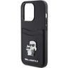 Karl Lagerfeld KLHCP15LSAPKCNPK iPhone 15 Pro 6.1" czarny/black hardcase Saffiano Cardslot Karl&Choupette Metal Pin na NearMe.pl