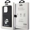 Karl Lagerfeld KLHCP15LSAPKCNPK iPhone 15 Pro 6.1" czarny/black hardcase Saffiano Cardslot Karl&Choupette Metal Pin na NearMe.pl