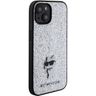 Karl Lagerfeld KLHCP15SGCNPSG iPhone 15 / 14 / 13 6.1" srebrny/silver hardcase Fixed Glitter Choupette Logo Metal Pin na NearMe.pl