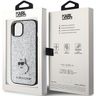 Karl Lagerfeld KLHCP15SGCNPSG iPhone 15 / 14 / 13 6.1" srebrny/silver hardcase Fixed Glitter Choupette Logo Metal Pin na NearMe.pl