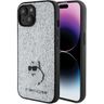 Karl Lagerfeld KLHCP15SGCNPSG iPhone 15 / 14 / 13 6.1" srebrny/silver hardcase Fixed Glitter Choupette Logo Metal Pin na NearMe.pl