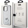 Karl Lagerfeld KLHCP15XGCNPSG iPhone 15 Pro Max 6.7" srebrny/silver hardcase Fixed Glitter Choupette Logo Metal Pin na NearMe.pl