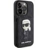 Karl Lagerfeld KLHCP15LSAKKNSCK iPhone 15 Pro 6.1" czarny/black hardcase Saffiano Cardslots and Stand Monogram Ikonik Patch na NearMe.pl